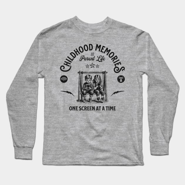 Childhood Memories, One Screen at a Time - #Parent Life Long Sleeve T-Shirt by Blended Designs